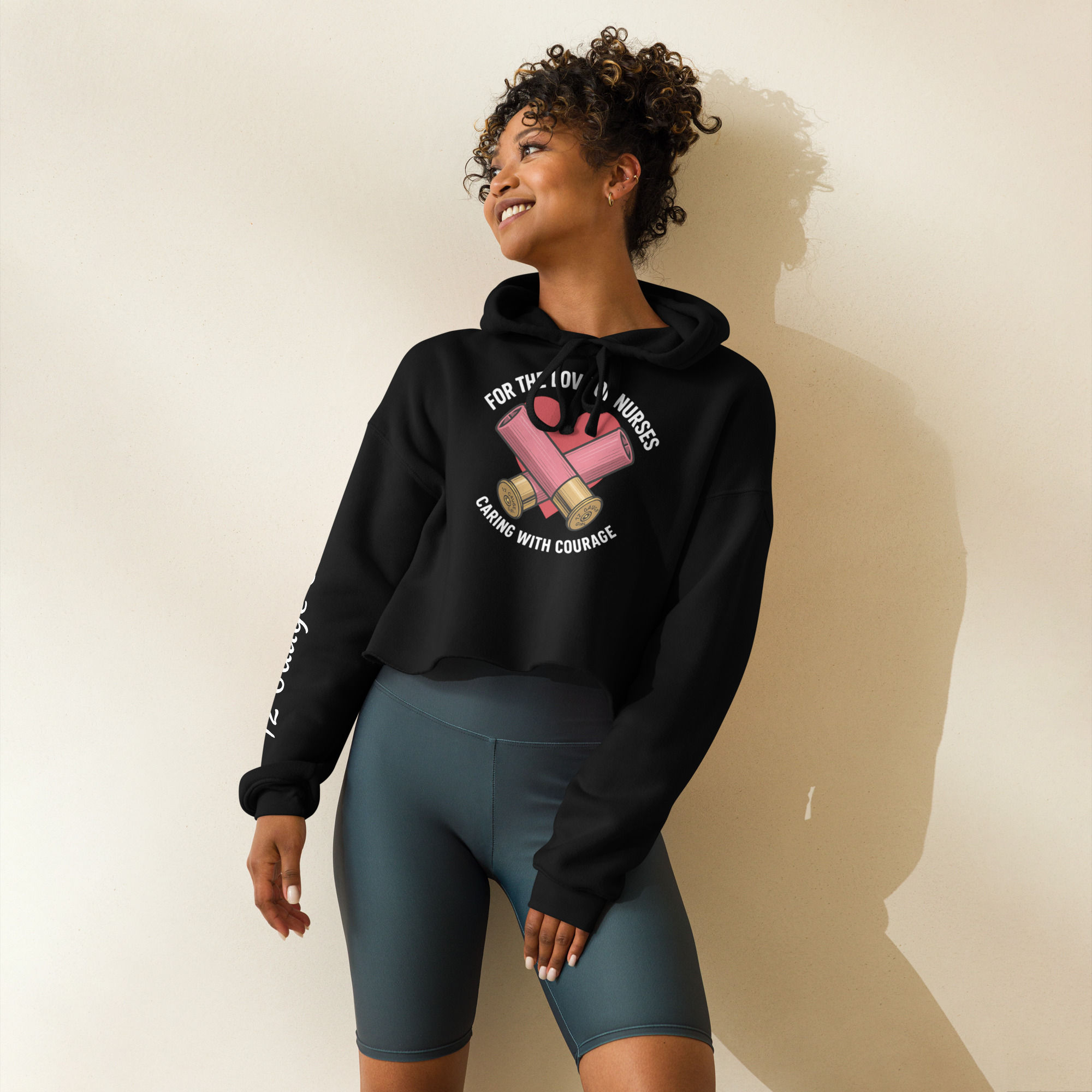 12 Gauge Girl Nurses Week Crop Hoodie