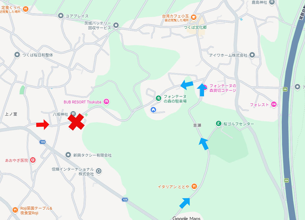 6/15~6/20【通行止め情報】フォンテーヌの森の森までの道が一部通行止めになります