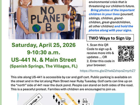 For Our Children Earth Day Rally