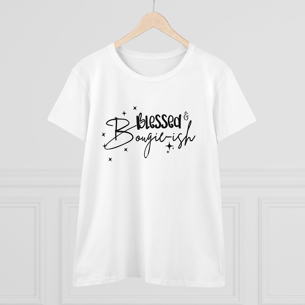Thumbnail: Blessed & Bougie-ish Tshirt in White