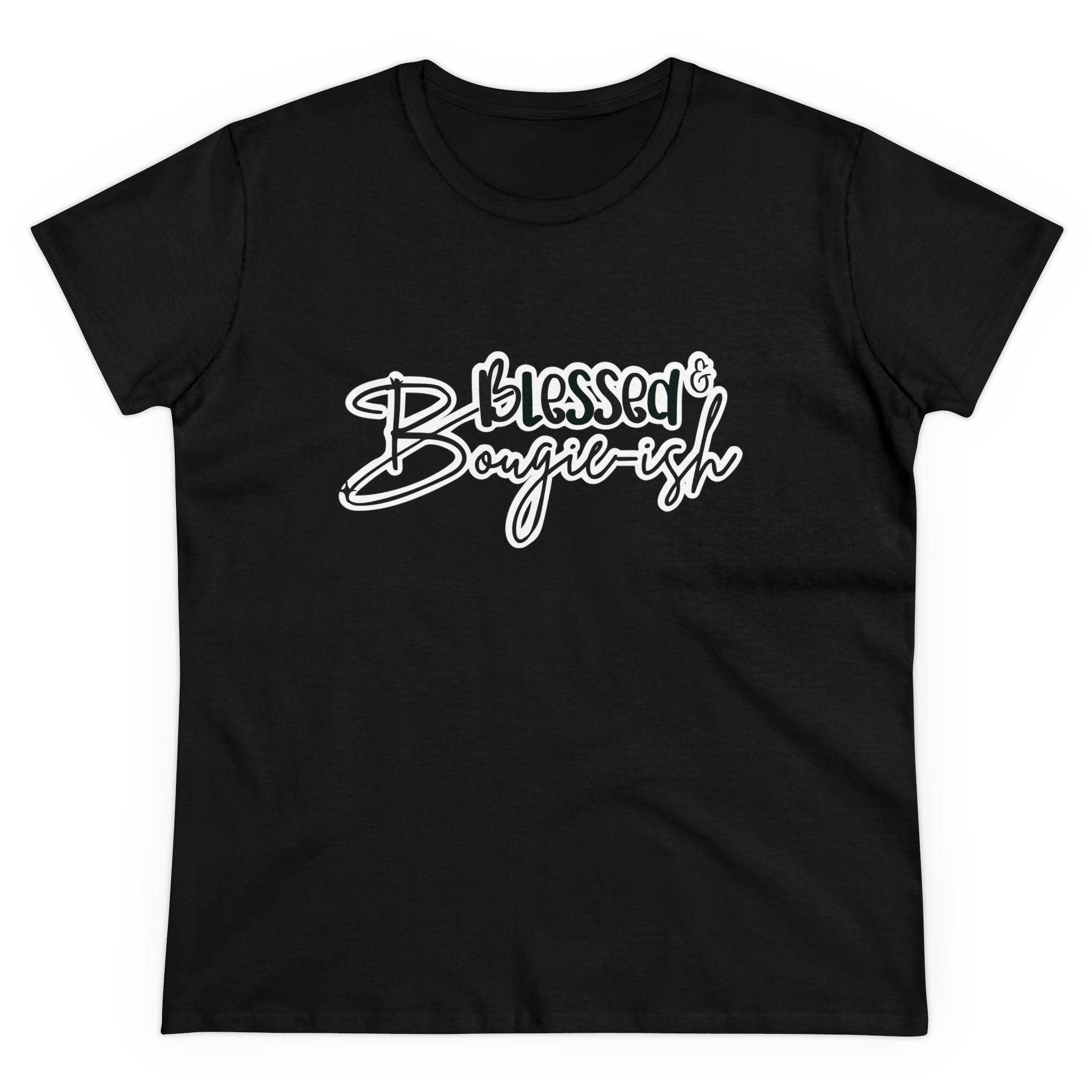 Blessed & Bougie-ish Tee in Black