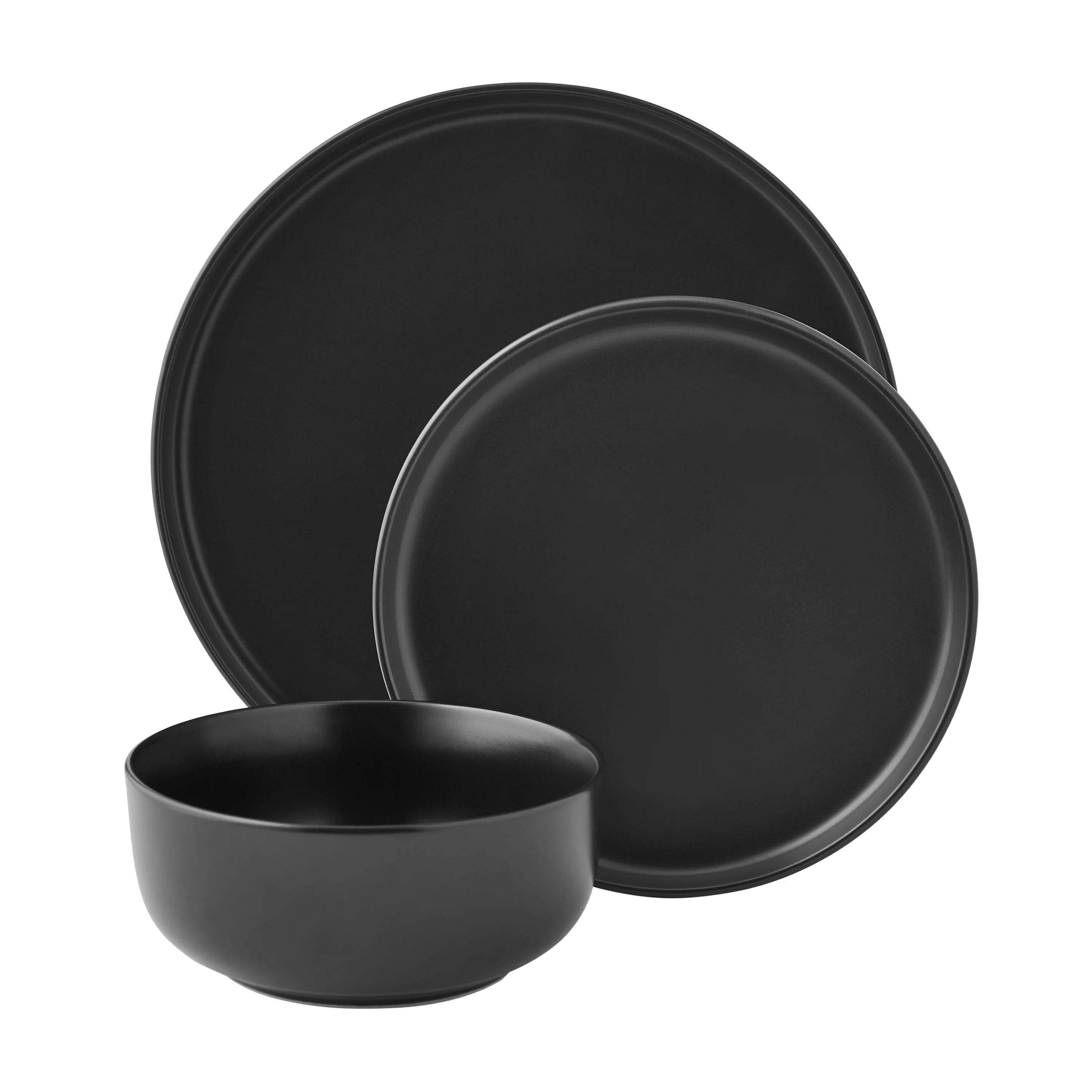 Set of Black Dishes