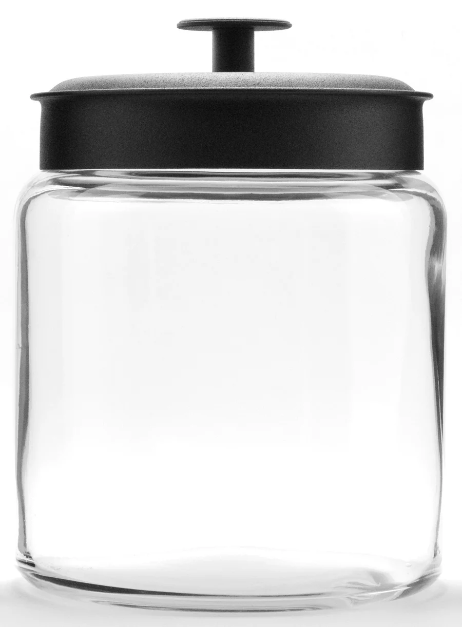 Canister with Black Lid