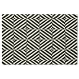 Black and white kitchen mat