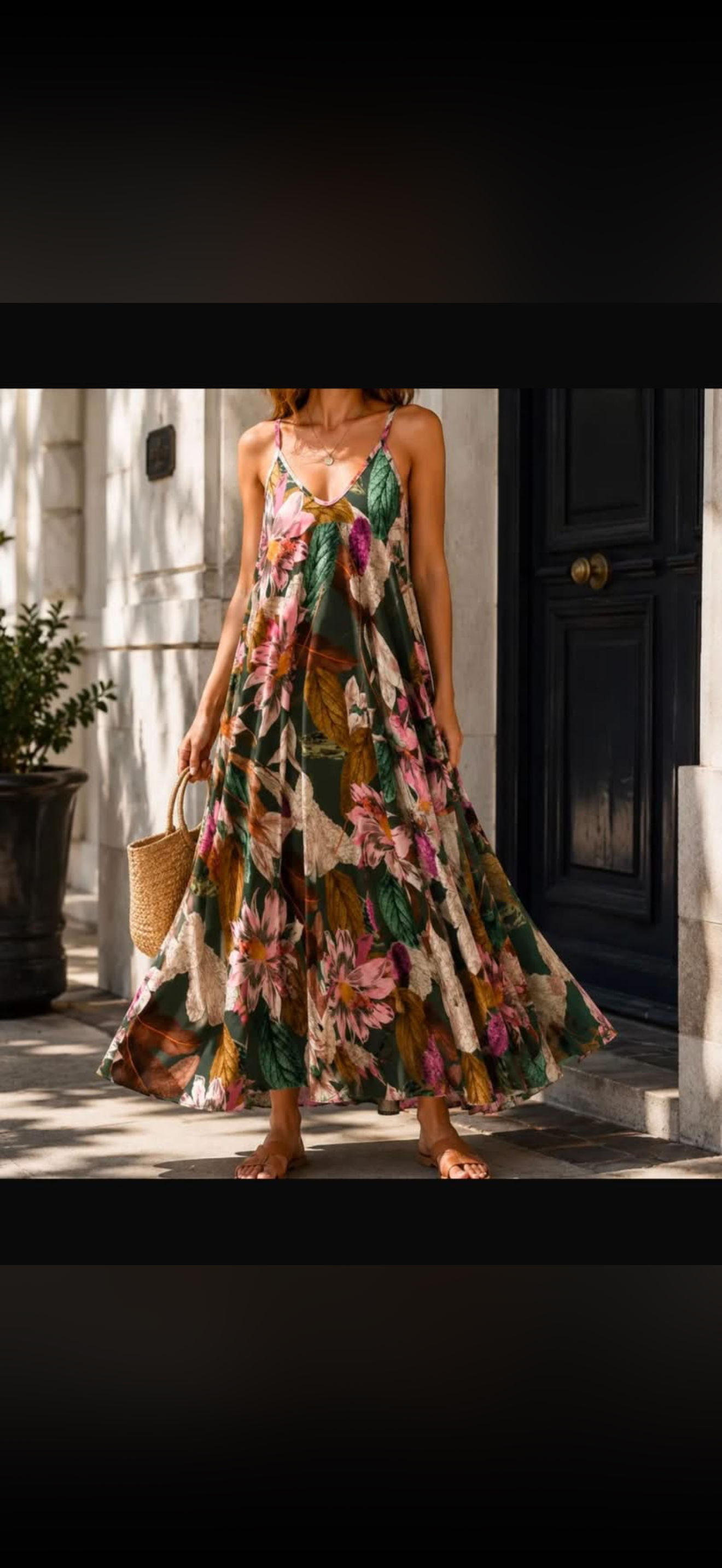 Swing midi sundress