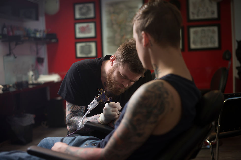 Tattoo Artist Working