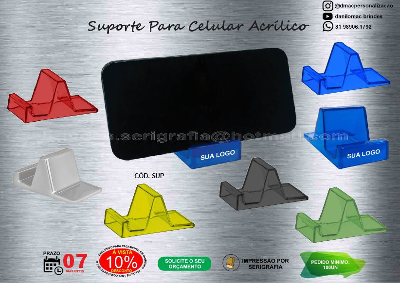 SUPORTE PARA CELULAR PERSONALIZADO EM RECIFE PE