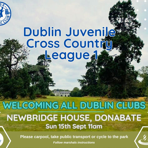 Cross Country League 1 Newbridge House, Donabate Sunday, 15th September, 2024