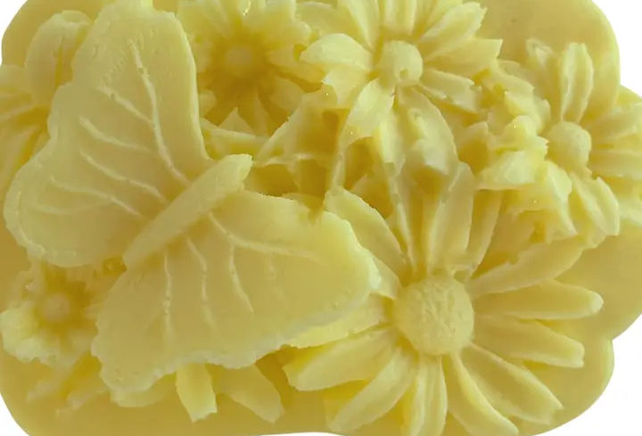 Soap- 3D Butterfly & Flower- White Tea and Ginger