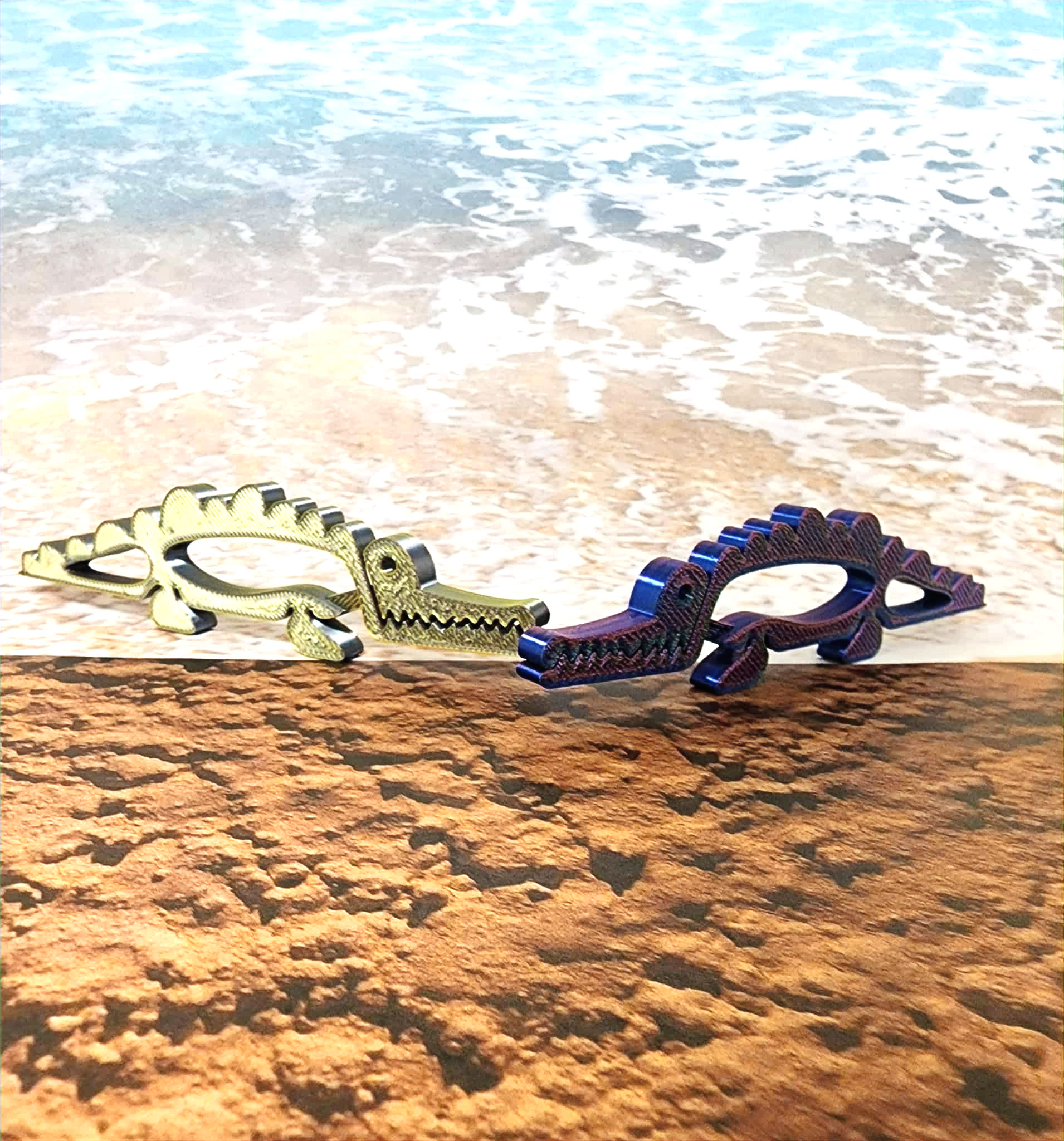 3D printed crocodile shaped bag clip