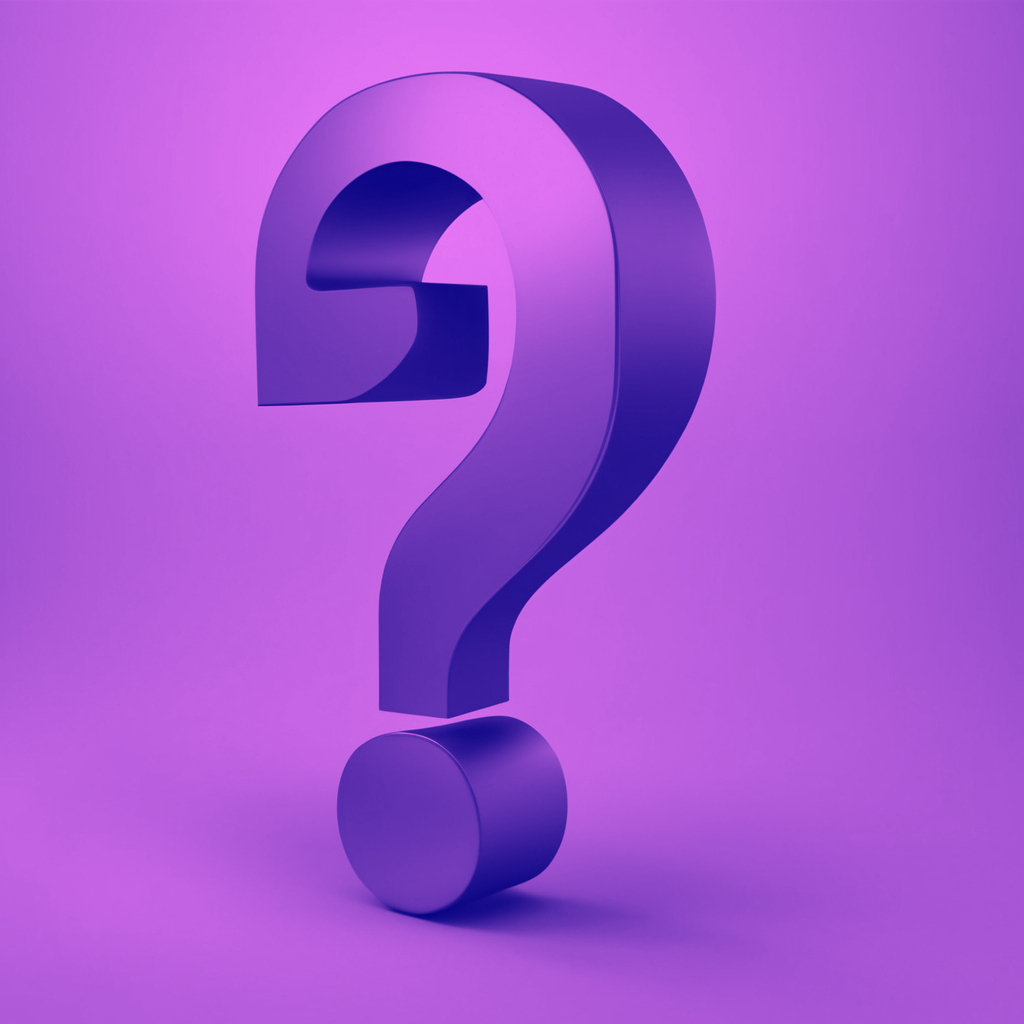 Create a simple futuristic question mark in 3d use light blues and dark blues_edited_edite
