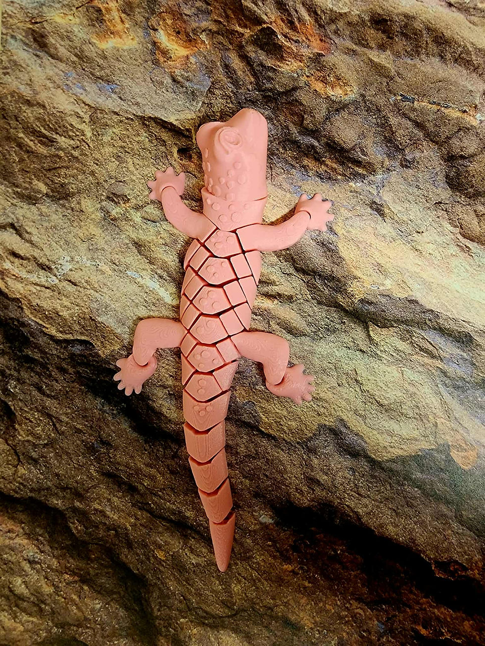 3D printed articulated Gecko