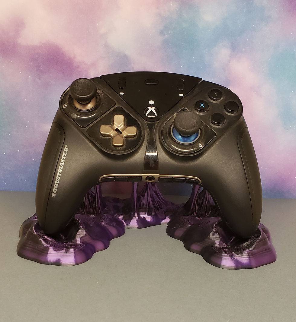 Thumbnail: 3D printed controller stand resembling symbiotic slime