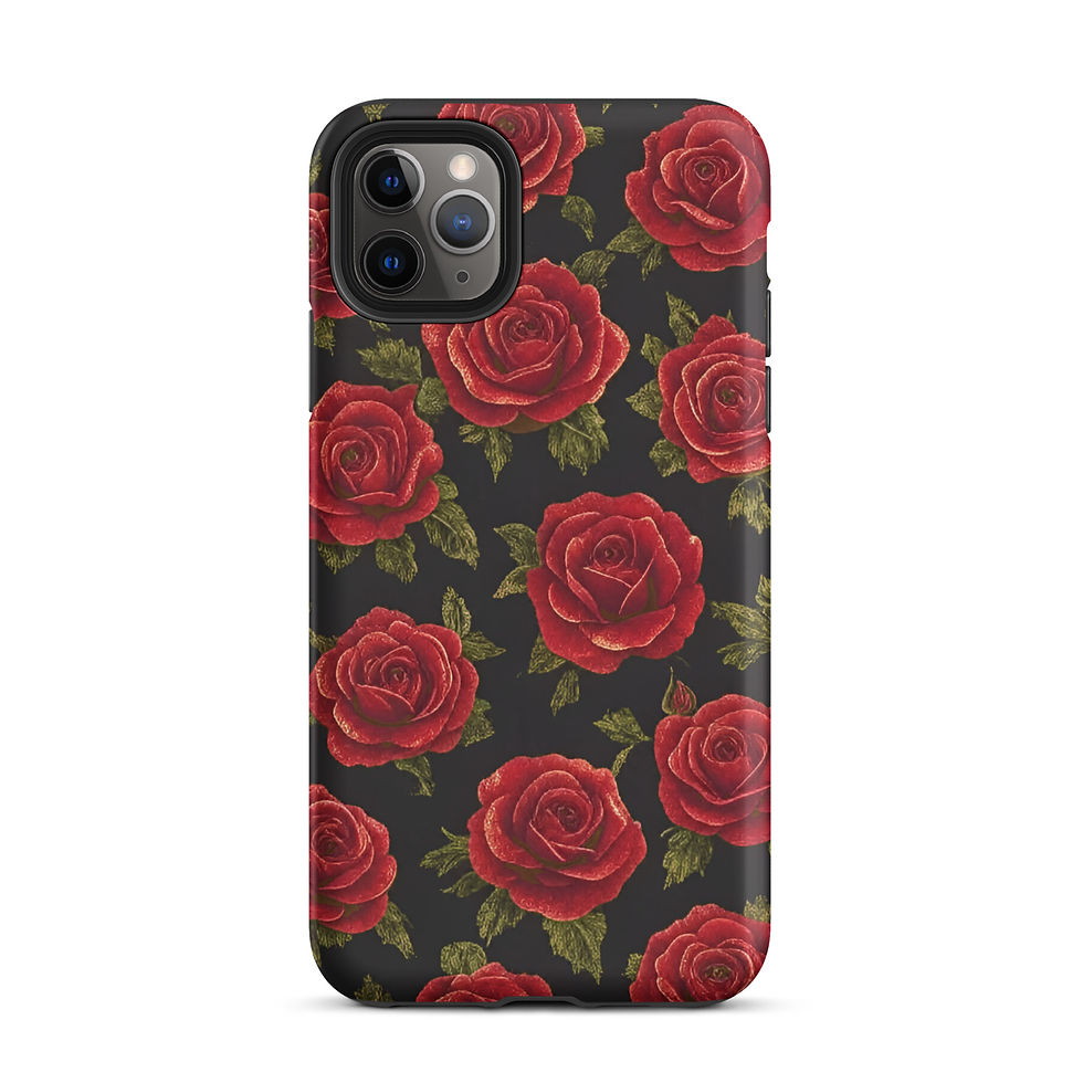 Thumbnail: Classical Rose Wallpaper - Tough iPhone® Case