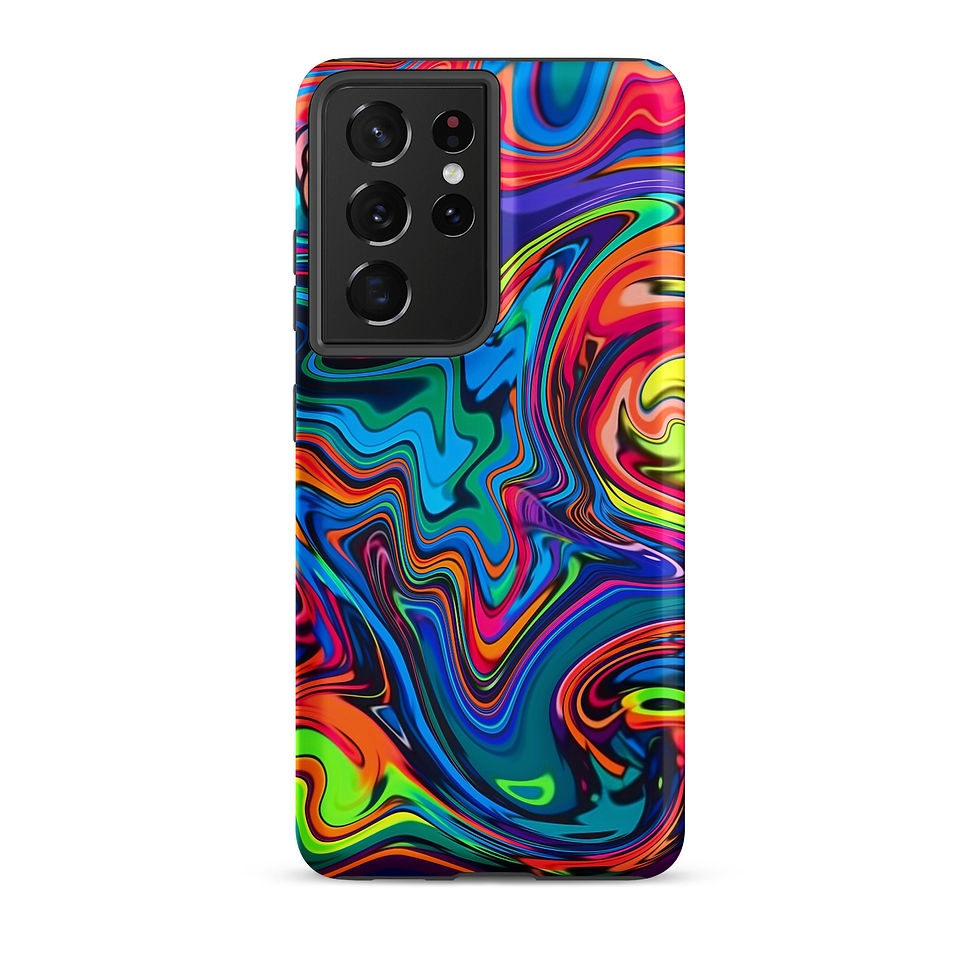Thumbnail: Abstract Psychedelic Spiral Art - Tough Samsung® Case