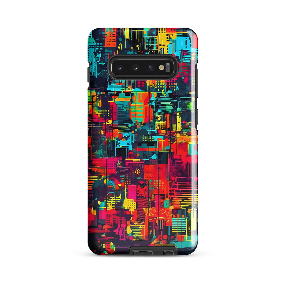 Thumbnail: Abstract Grid Print - Tough Samsung® Case