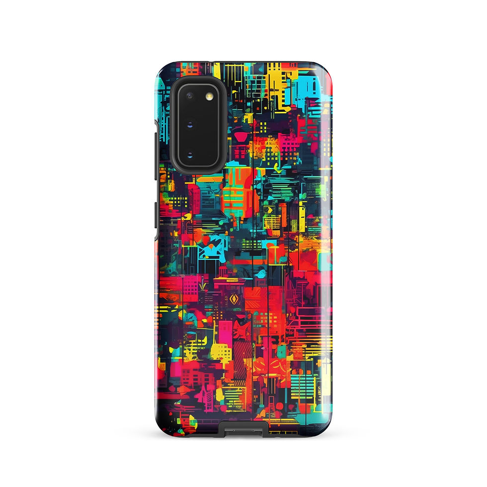 Thumbnail: Abstract Grid Print - Tough Samsung® Case