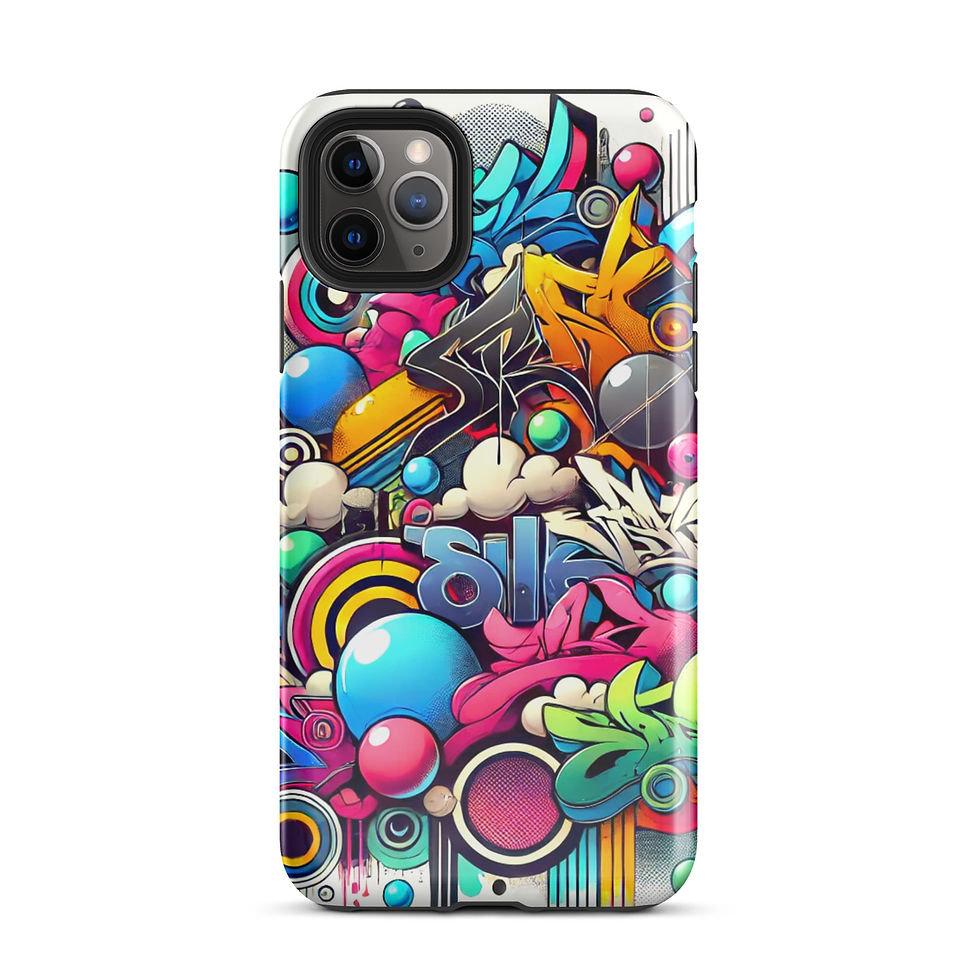 Thumbnail: Technicolor Graffiti - Tough iPhone® Case