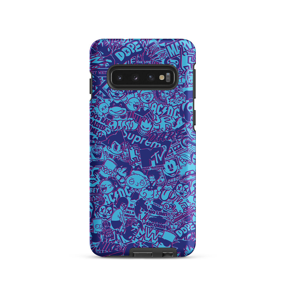 Thumbnail: Pop Culture Logo Collage (Anaglyph) - Tough Samsung® Case 