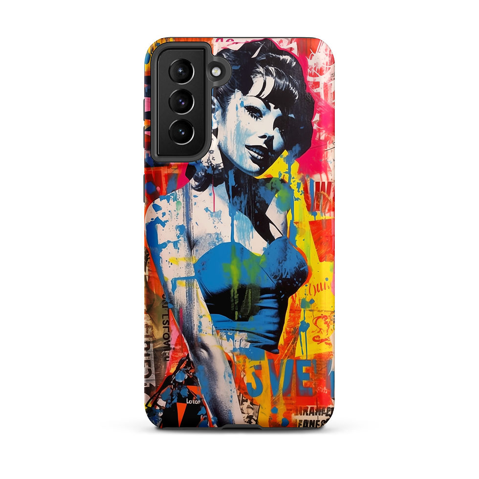 Thumbnail: Pinup Stencil Collage - Tough Samsung® Case
