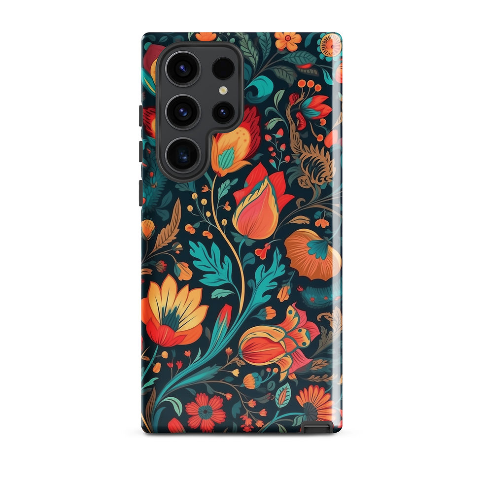 Thumbnail: Floral Wallpaper Pattern - Tough Samsung® Case