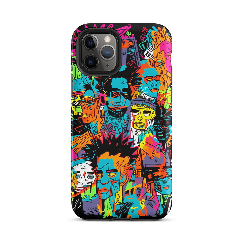 Thumbnail: Vibrant Crowd - Tough Case for iPhone®