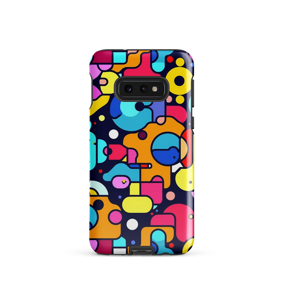 Thumbnail: Geometric Bubble Pattern - Tough Samsung® Case