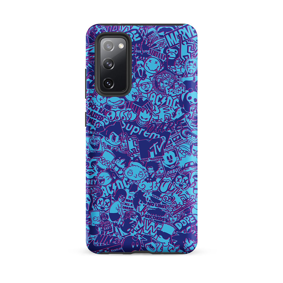 Thumbnail: Pop Culture Logo Collage (Anaglyph) - Tough Samsung® Case 