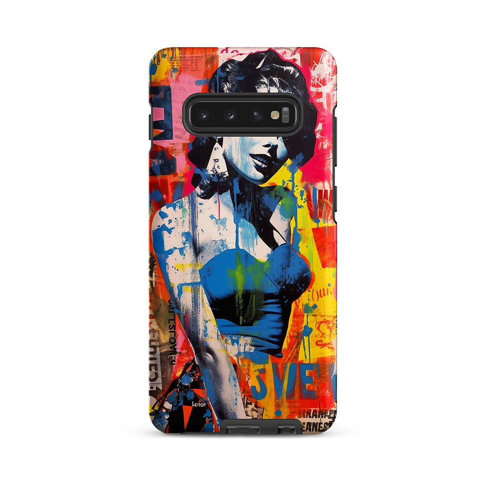Thumbnail: Pinup Stencil Collage - Tough Samsung® Case