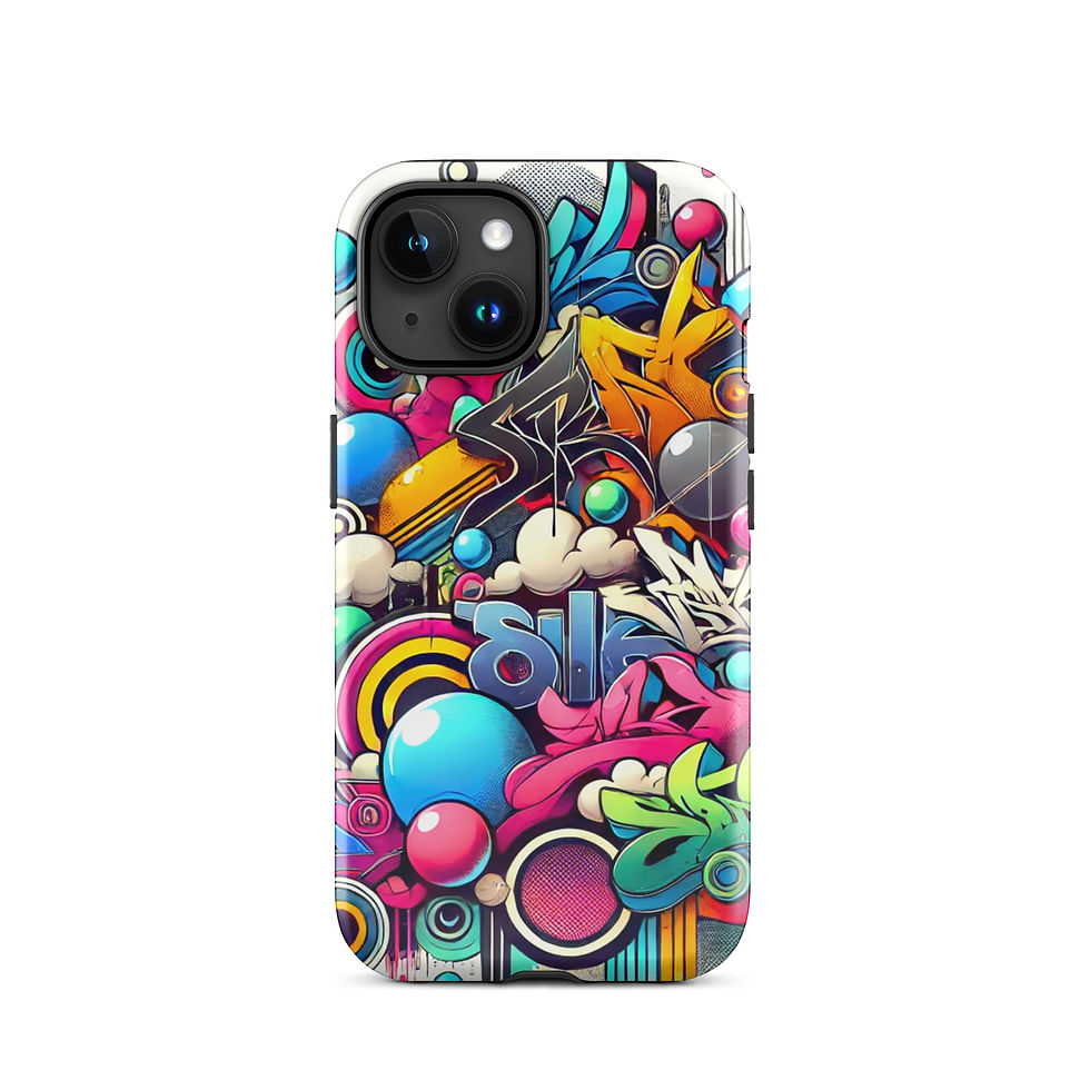 Thumbnail: Technicolor Graffiti - Tough iPhone® Case