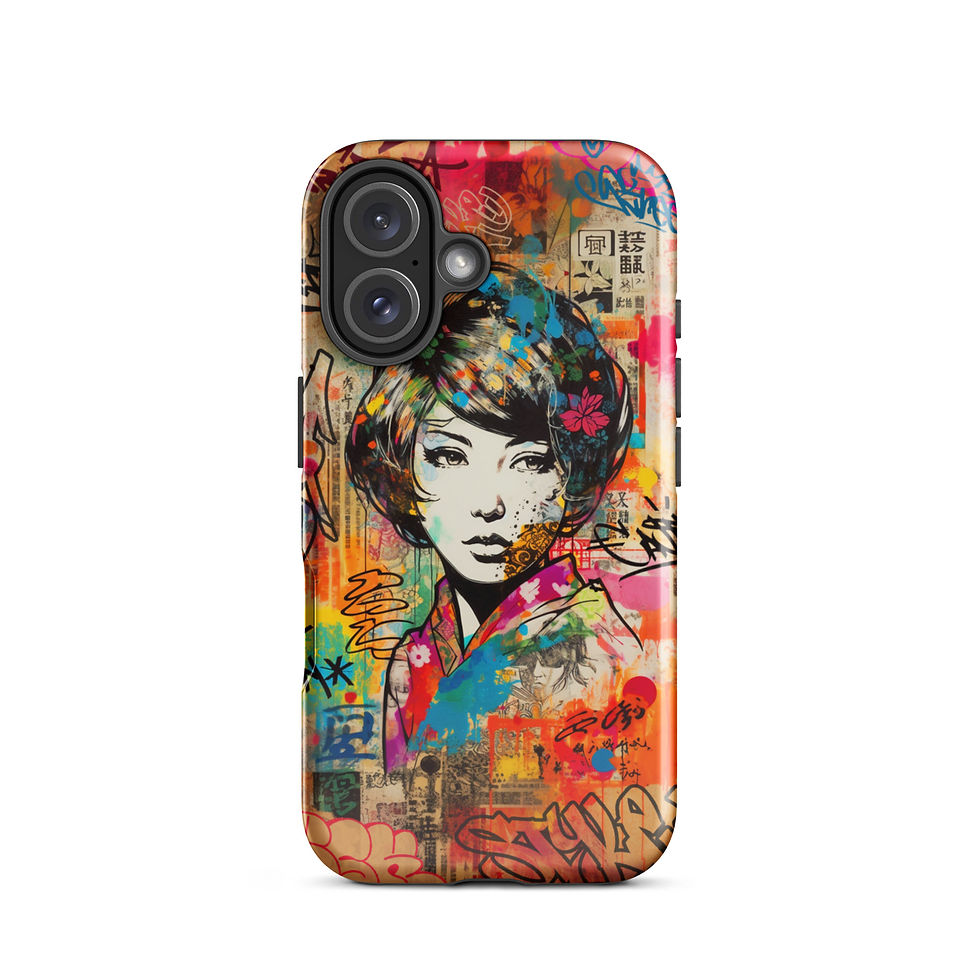 Thumbnail: Graffiti Geisha - Tough iPhone® Case