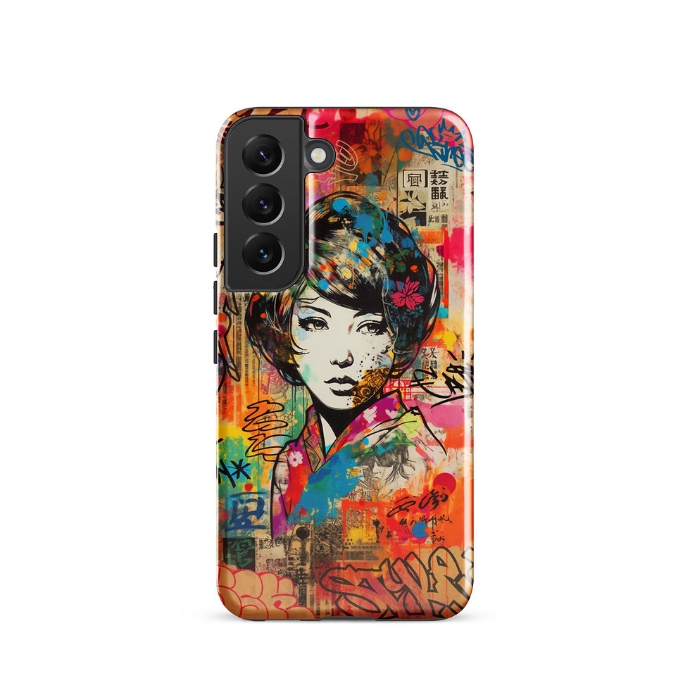Thumbnail: Graffiti Geisha - Tough Samsung® Case