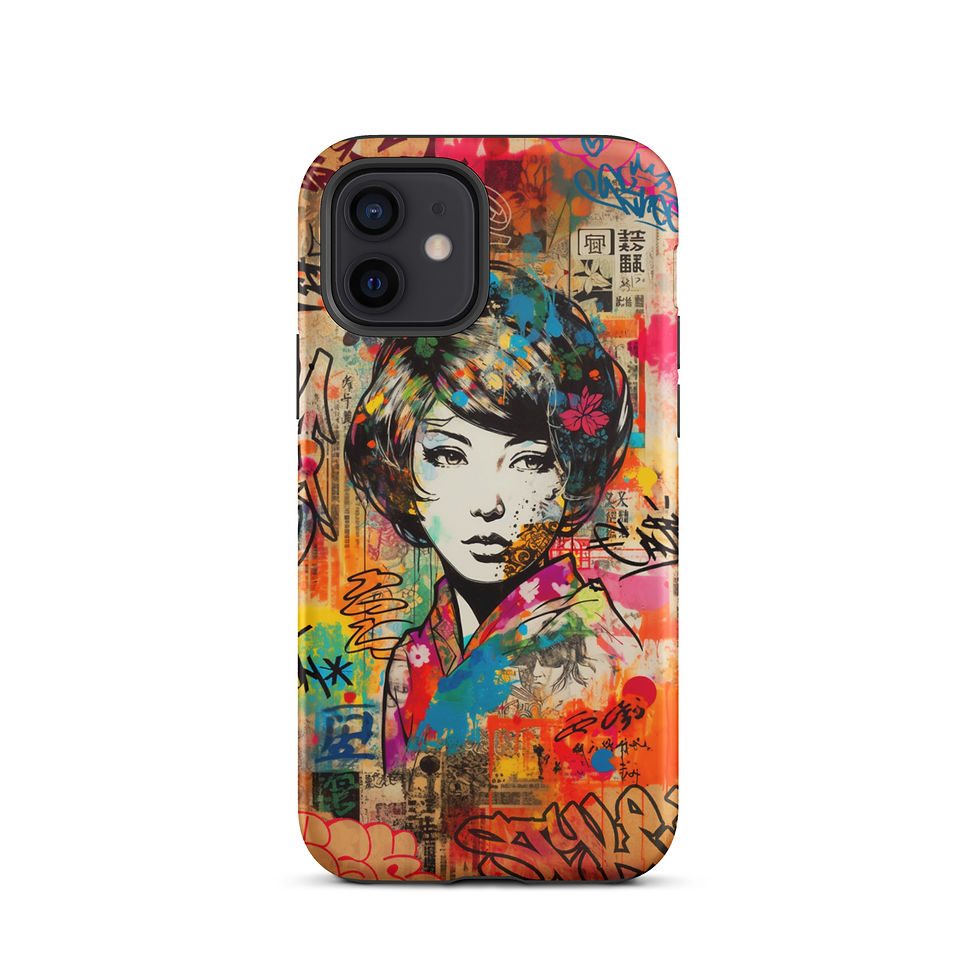 Thumbnail: Graffiti Geisha - Tough iPhone® Case
