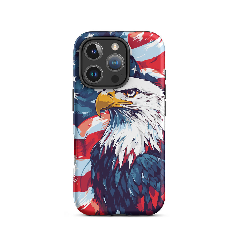 Thumbnail: Eagle with Stars & Stripes - Tough iPhone® Case