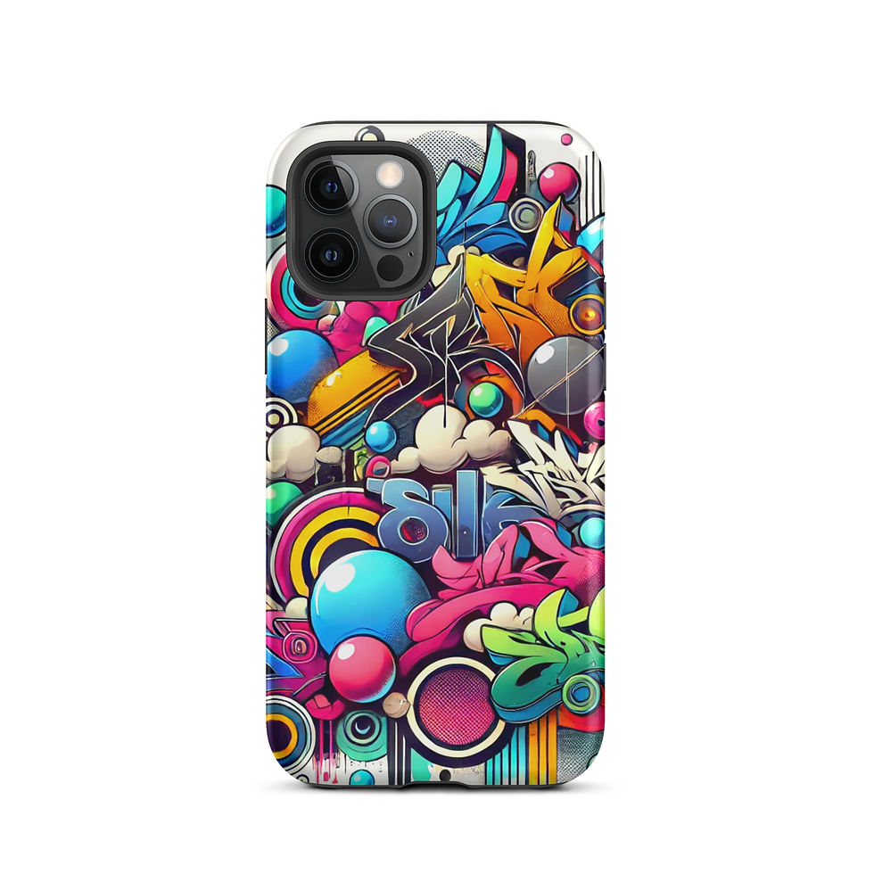 Thumbnail: Technicolor Graffiti - Tough iPhone® Case