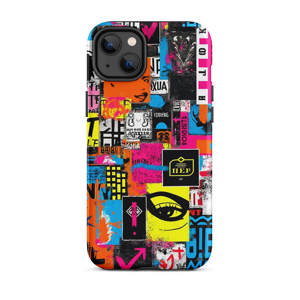 Thumbnail: Grunge Poster Collage - Tough iPhone® Case