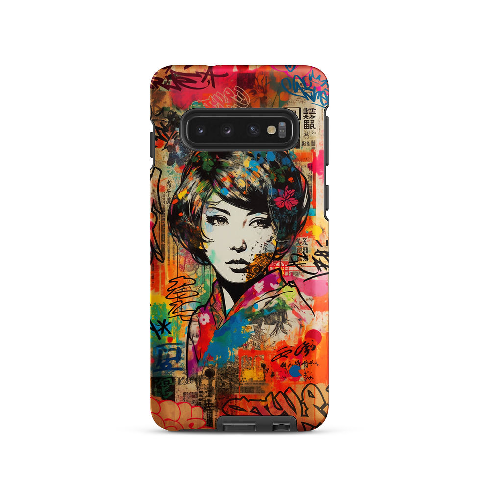 Thumbnail: Graffiti Geisha - Tough Samsung® Case
