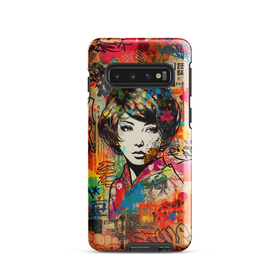 Thumbnail: Graffiti Geisha - Tough Samsung® Case