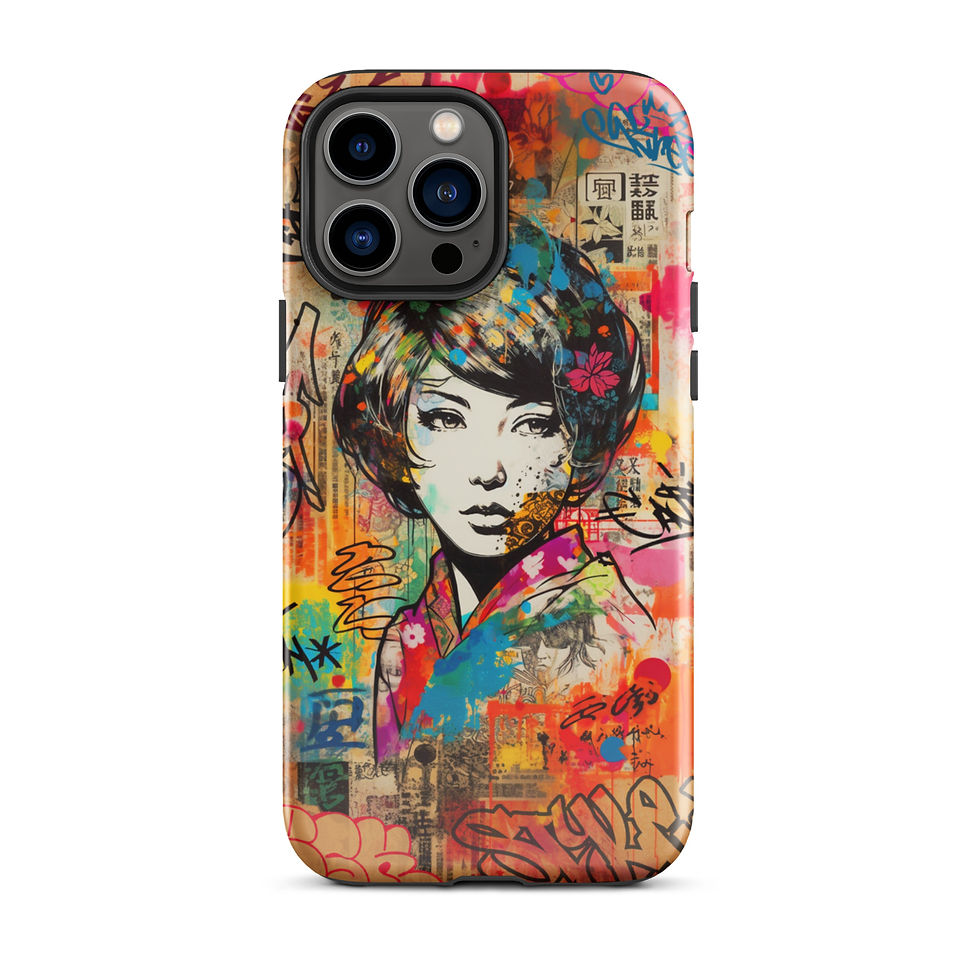 Thumbnail: Graffiti Geisha - Tough iPhone® Case