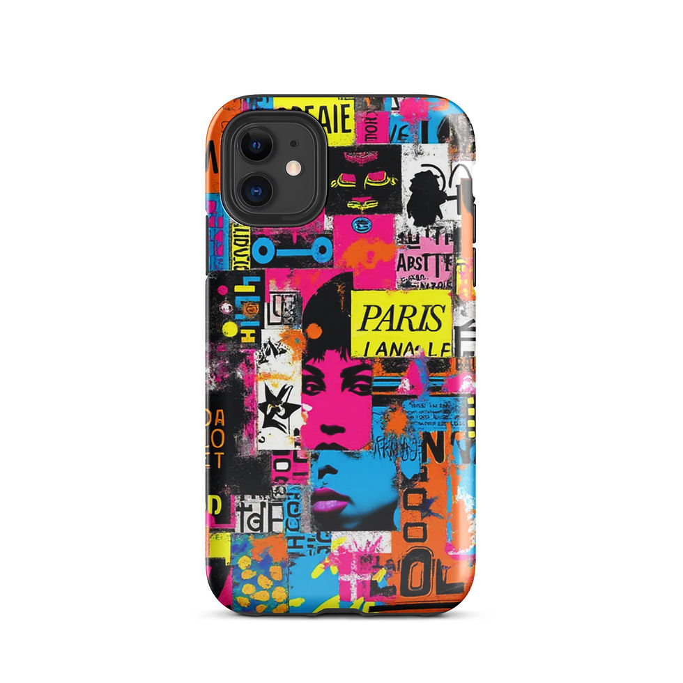 Thumbnail: French Poster Collage - Tough iPhone® Case