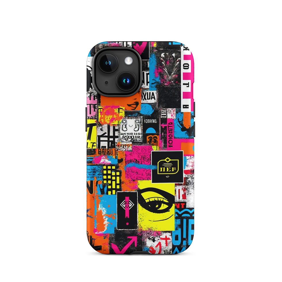 Thumbnail: Grunge Poster Collage - Tough iPhone® Case