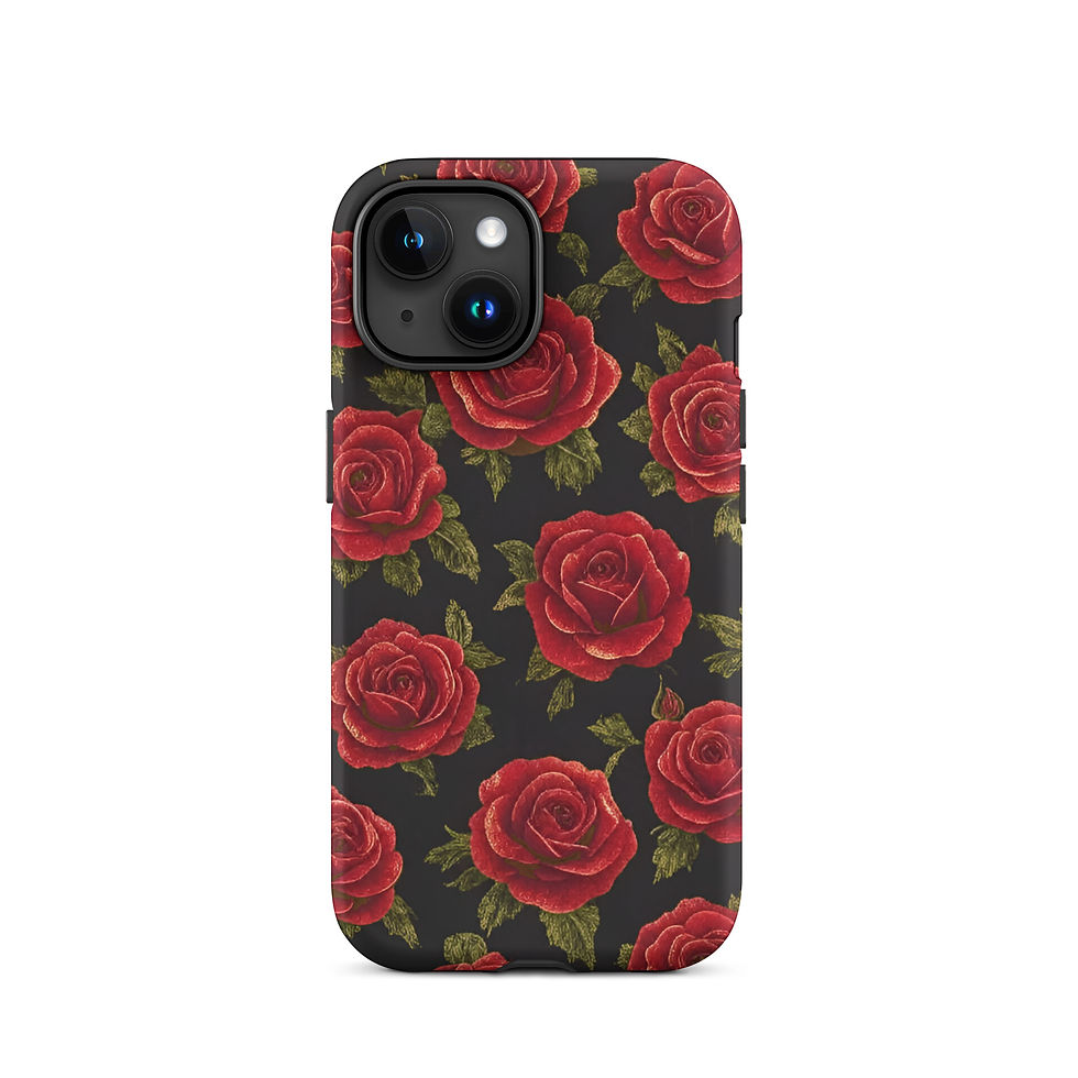 Thumbnail: Classical Rose Wallpaper - Tough iPhone® Case