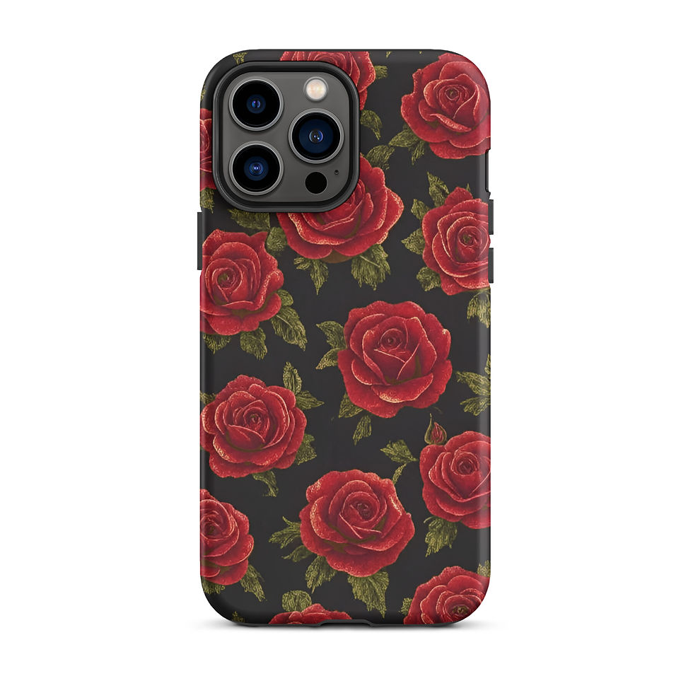 Thumbnail: Classical Rose Wallpaper - Tough iPhone® Case