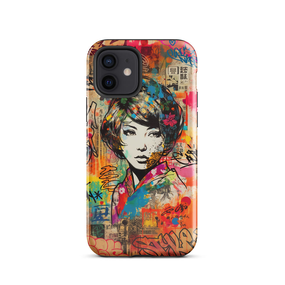 Thumbnail: Graffiti Geisha - Tough iPhone® Case