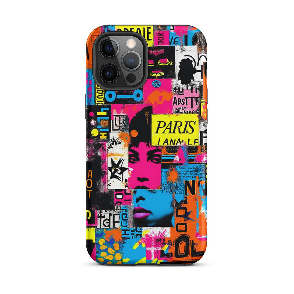 Thumbnail: French Poster Collage - Tough iPhone® Case