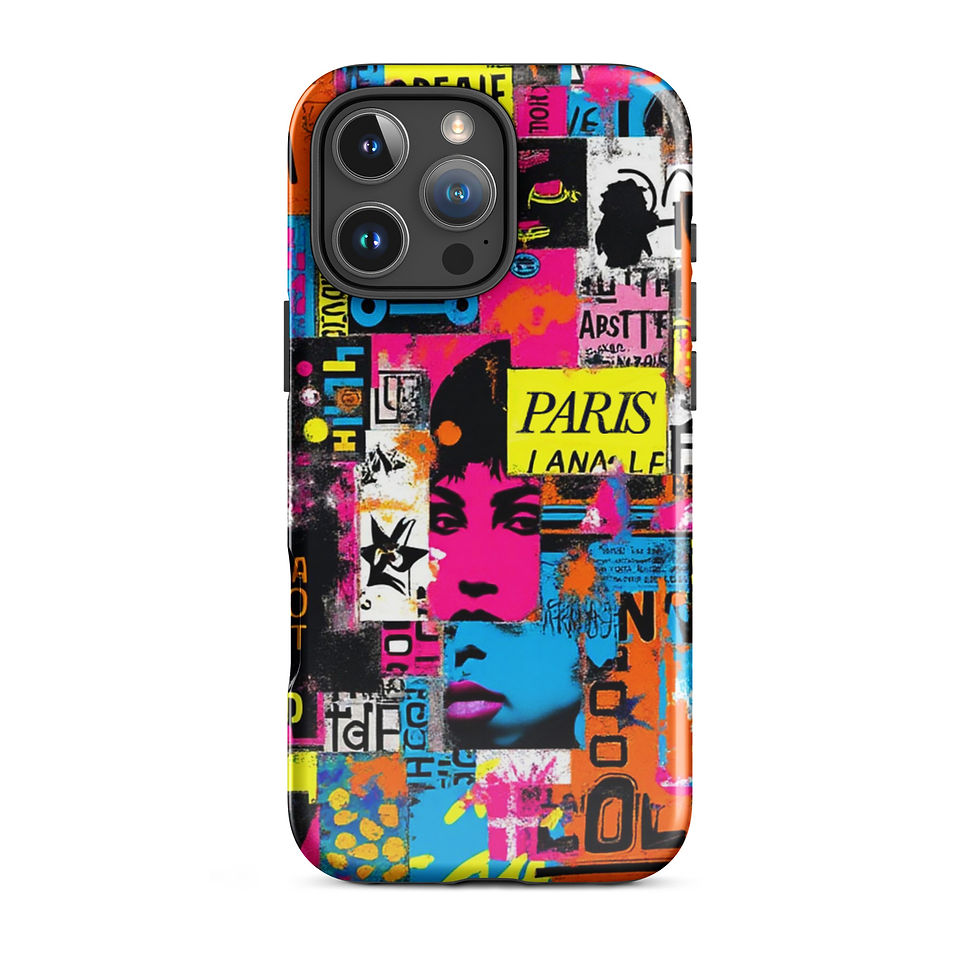 Thumbnail: French Poster Collage - Tough iPhone® Case