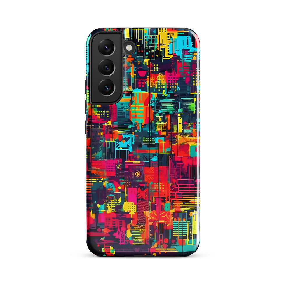 Thumbnail: Abstract Grid Print - Tough Samsung® Case