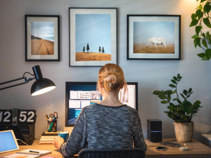 Woman working at desk