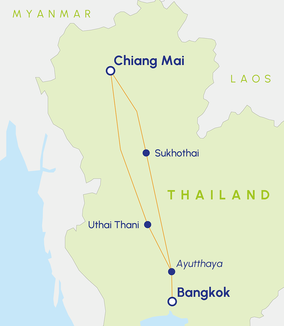 routing map of the journey