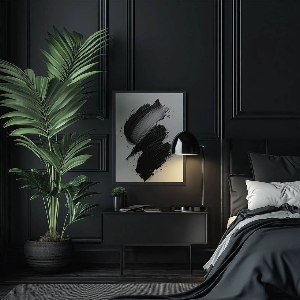 Two bold black brushstrokes on a clean white background – striking minimalist abstract art print.
